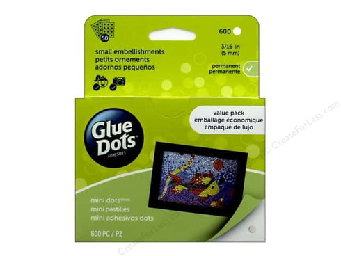 3/16" GLUE DOTS PERM775 600 PC